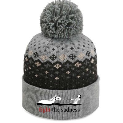 Fight The Sadness Artax The Baniff Cuffed Pom Beanie