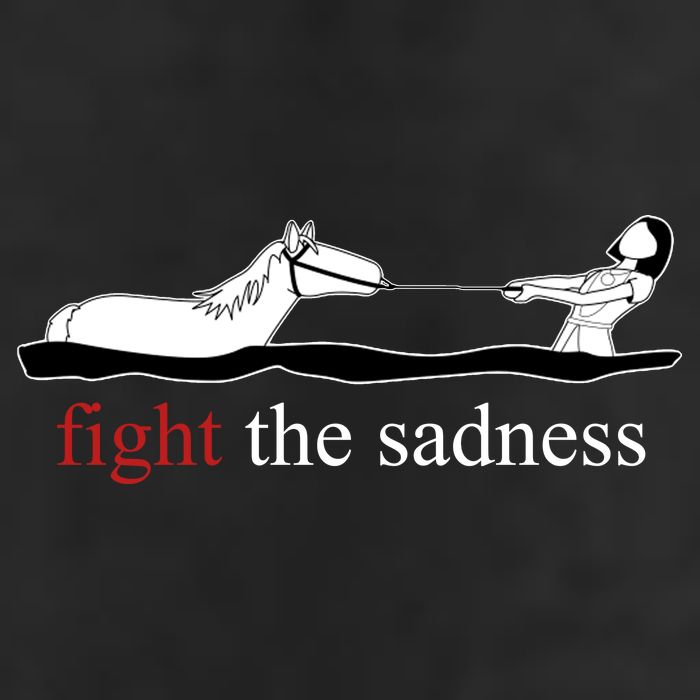 Fight The Sadness Artax 7 Panel Mesh Trucker Snapback Hat