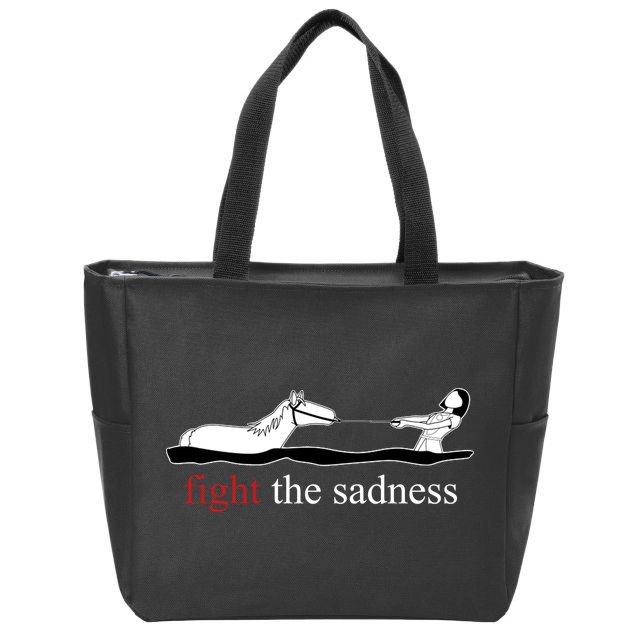 Fight The Sadness Artax Zip Tote Bag