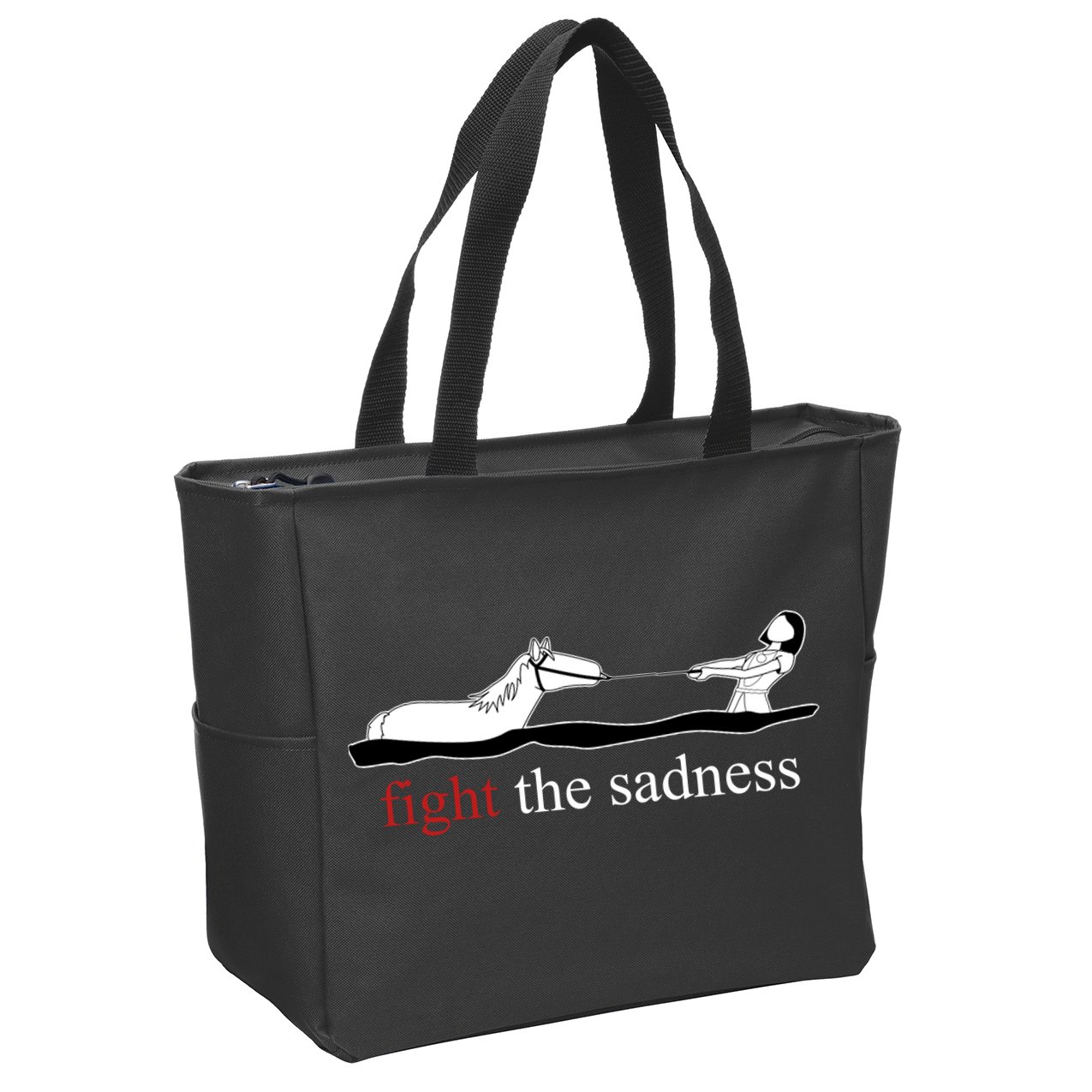 Fight The Sadness Artax Zip Tote Bag