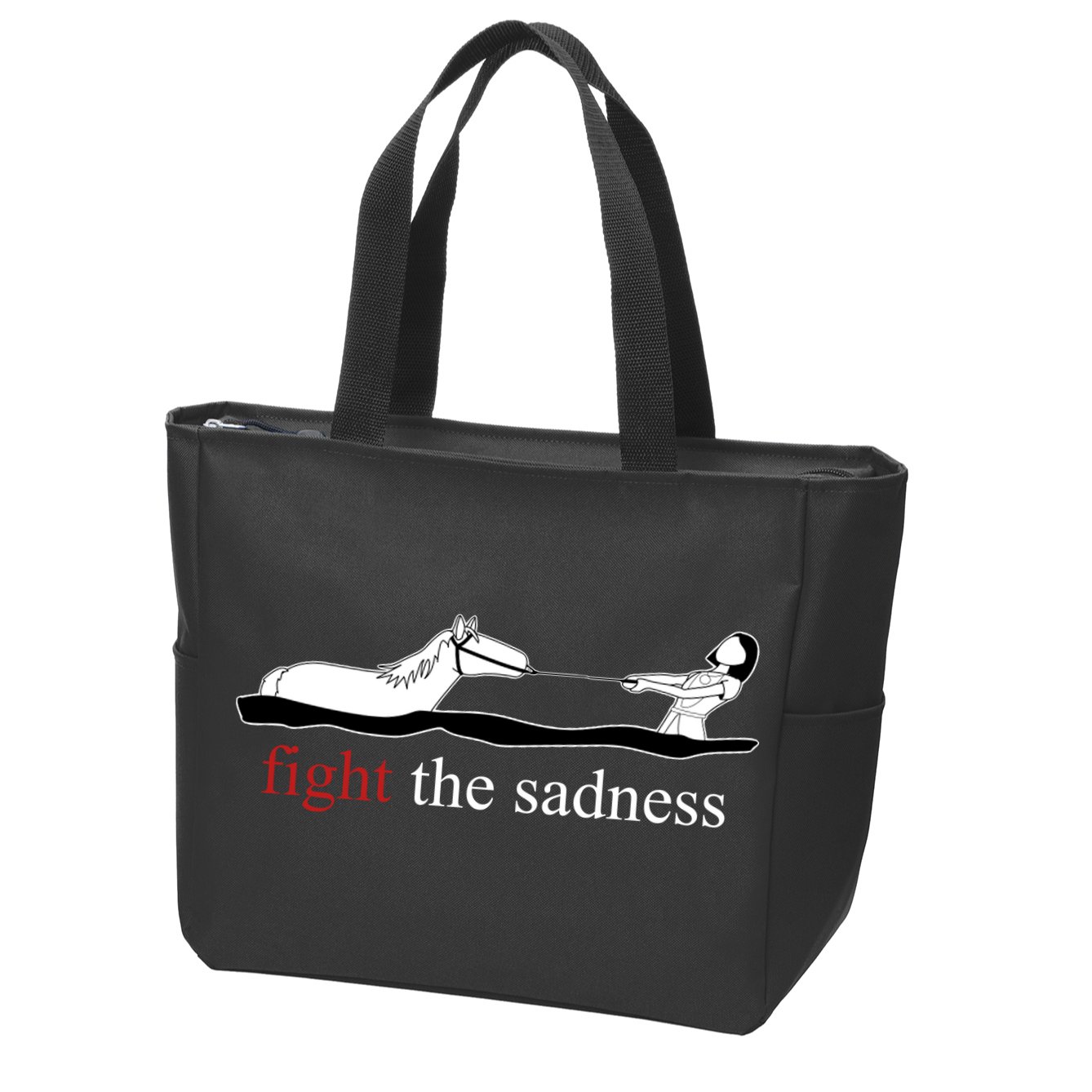 Fight The Sadness Artax Zip Tote Bag