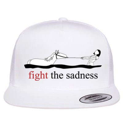 Fight The Sadness Artax Flat Bill Trucker Hat