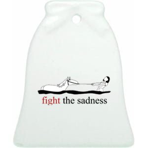 Fight The Sadness Artax Ceramic Bell Ornament