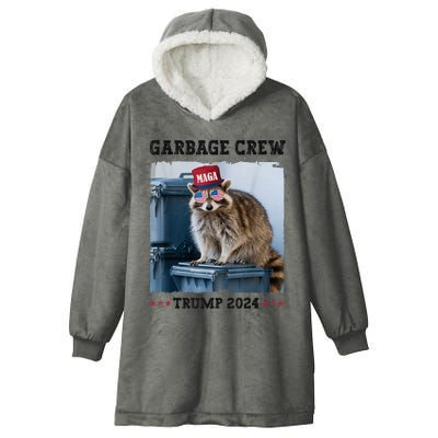 Funny Trump’S Supporters Are Garbage Joe Biden Garbage Crew Hooded Wearable Blanket