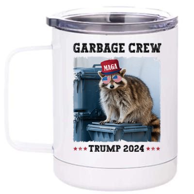 Funny Trump’S Supporters Are Garbage Joe Biden Garbage Crew 12 oz Stainless Steel Tumbler Cup