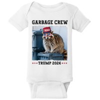 Funny Trump’S Supporters Are Garbage Joe Biden Garbage Crew Baby Bodysuit