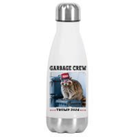 Funny Trump’S Supporters Are Garbage Joe Biden Garbage Crew Stainless Steel Insulated Water Bottle