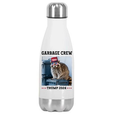 Funny Trump’S Supporters Are Garbage Joe Biden Garbage Crew Stainless Steel Insulated Water Bottle