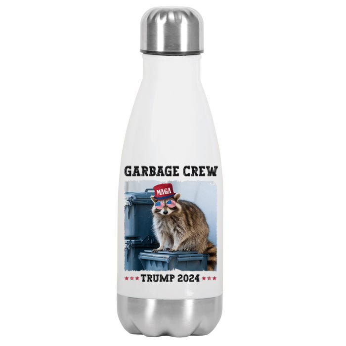 Funny Trump’S Supporters Are Garbage Joe Biden Garbage Crew Stainless Steel Insulated Water Bottle