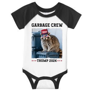 Funny Trump’S Supporters Are Garbage Joe Biden Garbage Crew Infant Baby Jersey Bodysuit