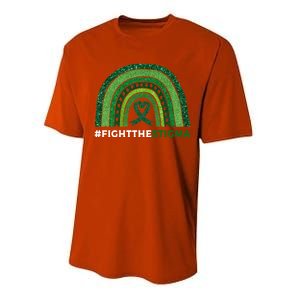 Fight The Stigma Green Ribbon Tal Health Awareness Cute Gift Performance Sprint T-Shirt