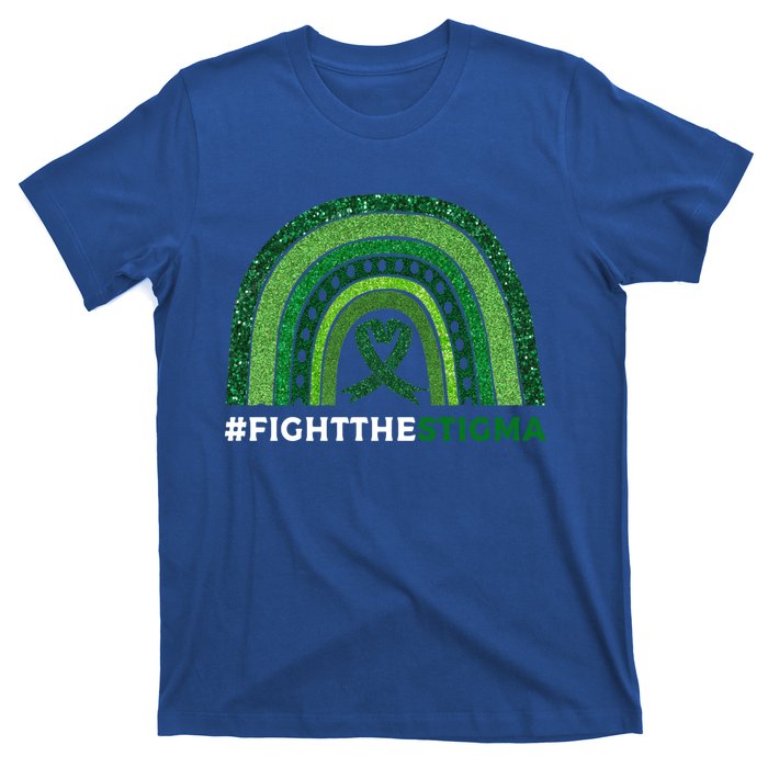 Fight The Stigma Green Ribbon Tal Health Awareness Cute Gift T-Shirt