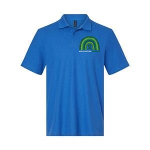 Fight The Stigma Green Ribbon Tal Health Awareness Cute Gift Softstyle Adult Sport Polo