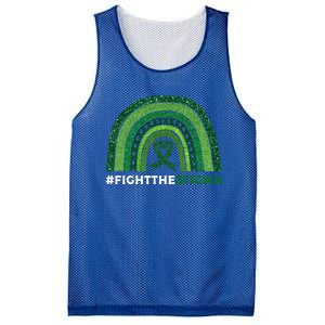 Fight The Stigma Green Ribbon Tal Health Awareness Cute Gift Mesh Reversible Basketball Jersey Tank