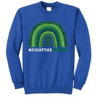 Fight The Stigma Green Ribbon Tal Health Awareness Cute Gift Tall Sweatshirt