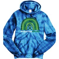 Fight The Stigma Green Ribbon Tal Health Awareness Cute Gift Tie Dye Hoodie