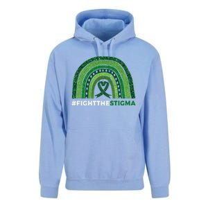 Fight The Stigma Green Ribbon Tal Health Awareness Cute Gift Unisex Surf Hoodie