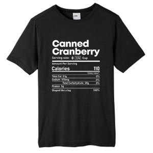 Funny Thanksgiving Sauce Food Cranberry Nutrition Fact Tall Fusion ChromaSoft Performance T-Shirt