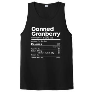 Funny Thanksgiving Sauce Food Cranberry Nutrition Fact PosiCharge Competitor Tank