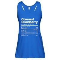 Funny Thanksgiving Sauce Food Cranberry Nutrition Fact Ladies Essential Flowy Tank