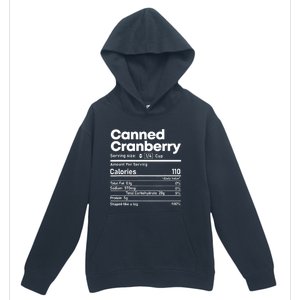 Funny Thanksgiving Sauce Food Cranberry Nutrition Fact Urban Pullover Hoodie