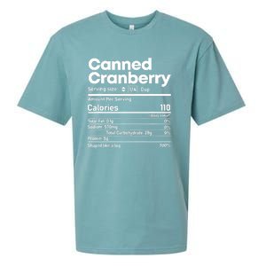 Funny Thanksgiving Sauce Food Cranberry Nutrition Fact Sueded Cloud Jersey T-Shirt