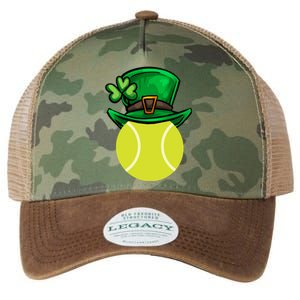 Funny Tennis St Patricks Day Irish Tennis Funny Gift Legacy Tie Dye Trucker Hat