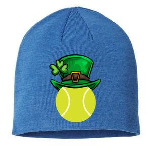 Funny Tennis St Patricks Day Irish Tennis Funny Gift Sustainable Beanie