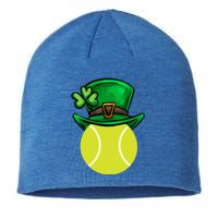 Funny Tennis St Patricks Day Irish Tennis Funny Gift Sustainable Beanie