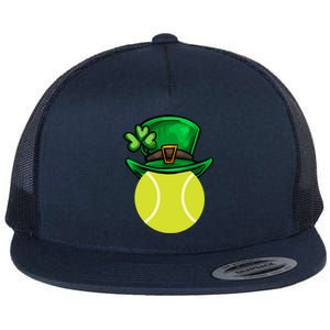 Funny Tennis St Patricks Day Irish Tennis Funny Gift Flat Bill Trucker Hat