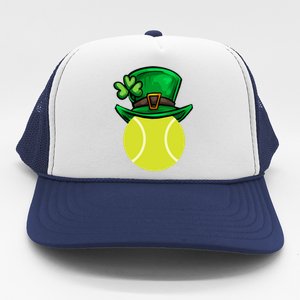 Funny Tennis St Patricks Day Irish Tennis Funny Gift Trucker Hat