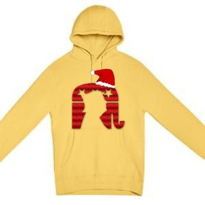 Funny Trump Santa Donald Hat Christmas Funny Donald Santa Gift Premium Pullover Hoodie