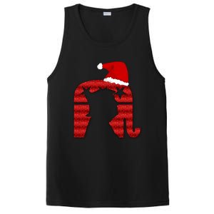 Funny Trump Santa Donald Hat Christmas Funny Donald Santa Gift PosiCharge Competitor Tank