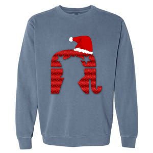 Funny Trump Santa Donald Hat Christmas Funny Donald Santa Gift Garment-Dyed Sweatshirt