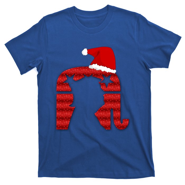 Funny Trump Santa Donald Hat Christmas Funny Donald Santa Gift T-Shirt