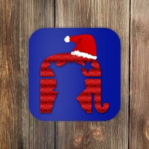 Funny Trump Santa Donald Hat Christmas Funny Donald Santa Gift Coaster