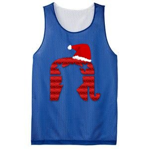 Funny Trump Santa Donald Hat Christmas Funny Donald Santa Gift Mesh Reversible Basketball Jersey Tank