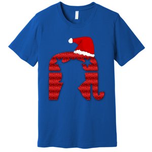 Funny Trump Santa Donald Hat Christmas Funny Donald Santa Gift Premium T-Shirt