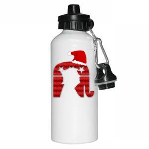 Funny Trump Santa Donald Hat Christmas Funny Donald Santa Gift Aluminum Water Bottle