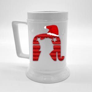 Funny Trump Santa Donald Hat Christmas Funny Donald Santa Gift Beer Stein