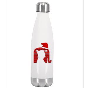 Funny Trump Santa Donald Hat Christmas Funny Donald Santa Gift Stainless Steel Insulated Water Bottle