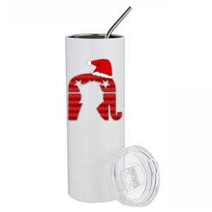 Funny Trump Santa Donald Hat Christmas Funny Donald Santa Gift Stainless Steel Tumbler