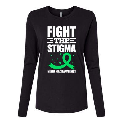 Fight The Stigma Tal Health Awareness Anxiety Anxious Gift Womens Cotton Relaxed Long Sleeve T-Shirt