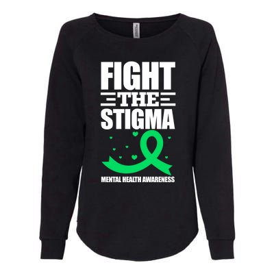 Fight The Stigma Tal Health Awareness Anxiety Anxious Gift Womens California Wash Sweatshirt