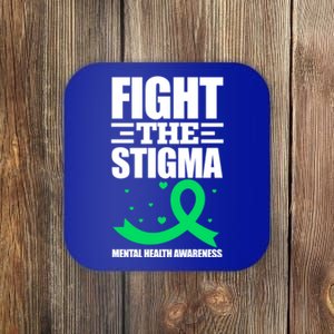 Fight The Stigma Tal Health Awareness Anxiety Anxious Gift Coaster