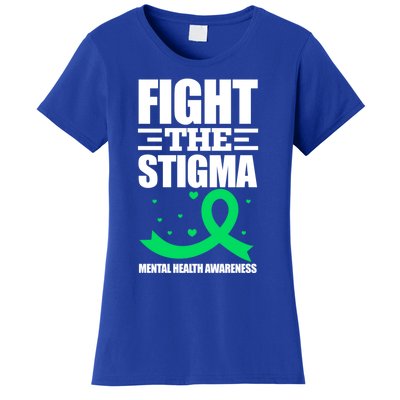 Fight The Stigma Tal Health Awareness Anxiety Anxious Gift Women's T-Shirt