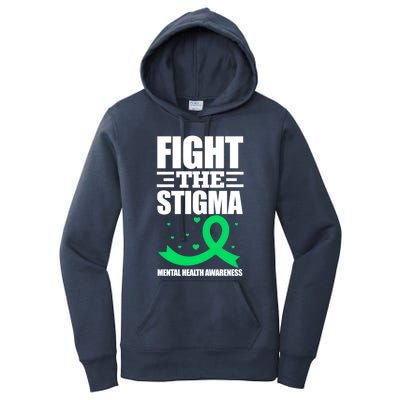 Fight The Stigma Tal Health Awareness Anxiety Anxious Gift Women's Pullover Hoodie