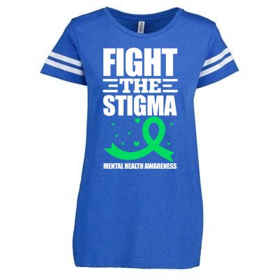 Fight The Stigma Tal Health Awareness Anxiety Anxious Gift Enza Ladies Jersey Football T-Shirt