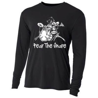 Fear The Snare Drummer Musician Drum Cooling Performance Long Sleeve Crew