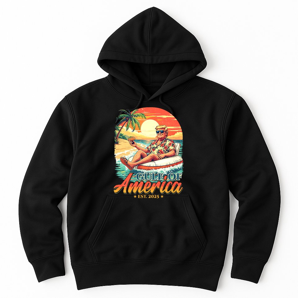 Funny Trump Shirt Gulf Of Us America Est 2025 Hoodie